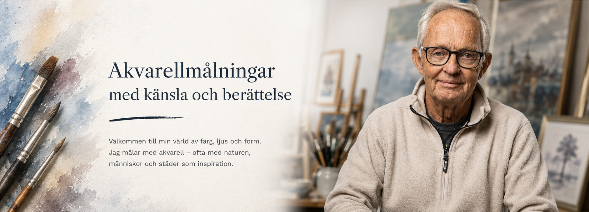 Akvarellmålningar med känsla och berättelse – Lasse Lindgren